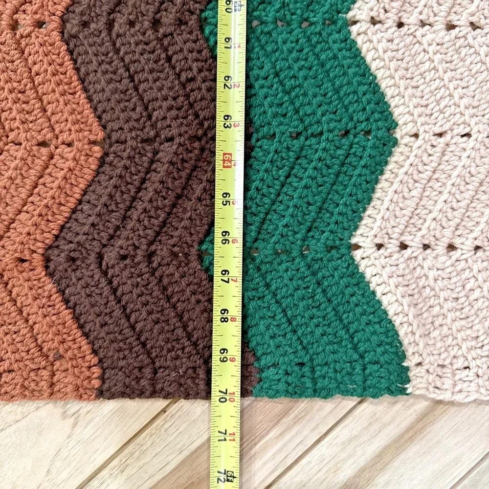 Vintage Crochet Afghan Blanket – 70
